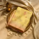 Elegant Pastel Yellow Silk Georgette Saree with Zari Border