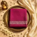 Exquisite Magenta Embellished Designer Saree with Intricate Border