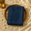 Elegant Navy Blue Designer Saree With Intricate Floral Embroidery
