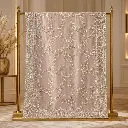 Blush Pink Embroidered Saree with Floral Vine Work and Ornate Designer Border