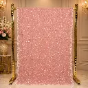 Blush Pink Sequin Saree with All-Over Embellished Work for Women, Festive Party Wear Design