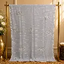 Silver Grey Sequin Embellished Saree with Shimmer Stripes