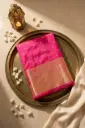 Rani Pink Kanchipuram Silk Saree in Gold Zari