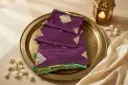 Royal Purple Dola Silk Saree with Zari Motifs