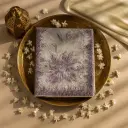 Elegant Embellished Purple Saree with Metallic Floral Accents