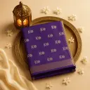 Elegant Royal Purple & Fuchsia Designer Saree With Sequin Detail