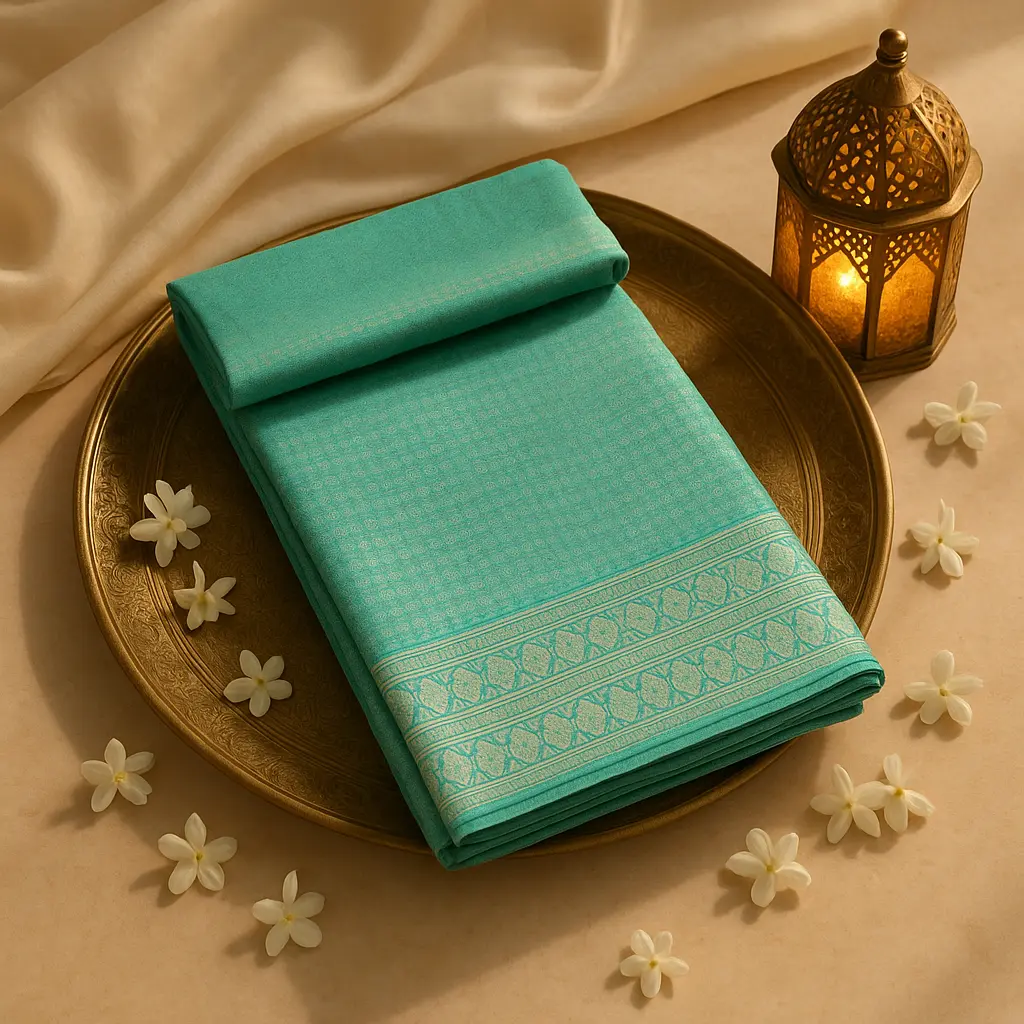 Exquisite Emerald Green Zari Woven Kanjivaram Designer Silk Saree