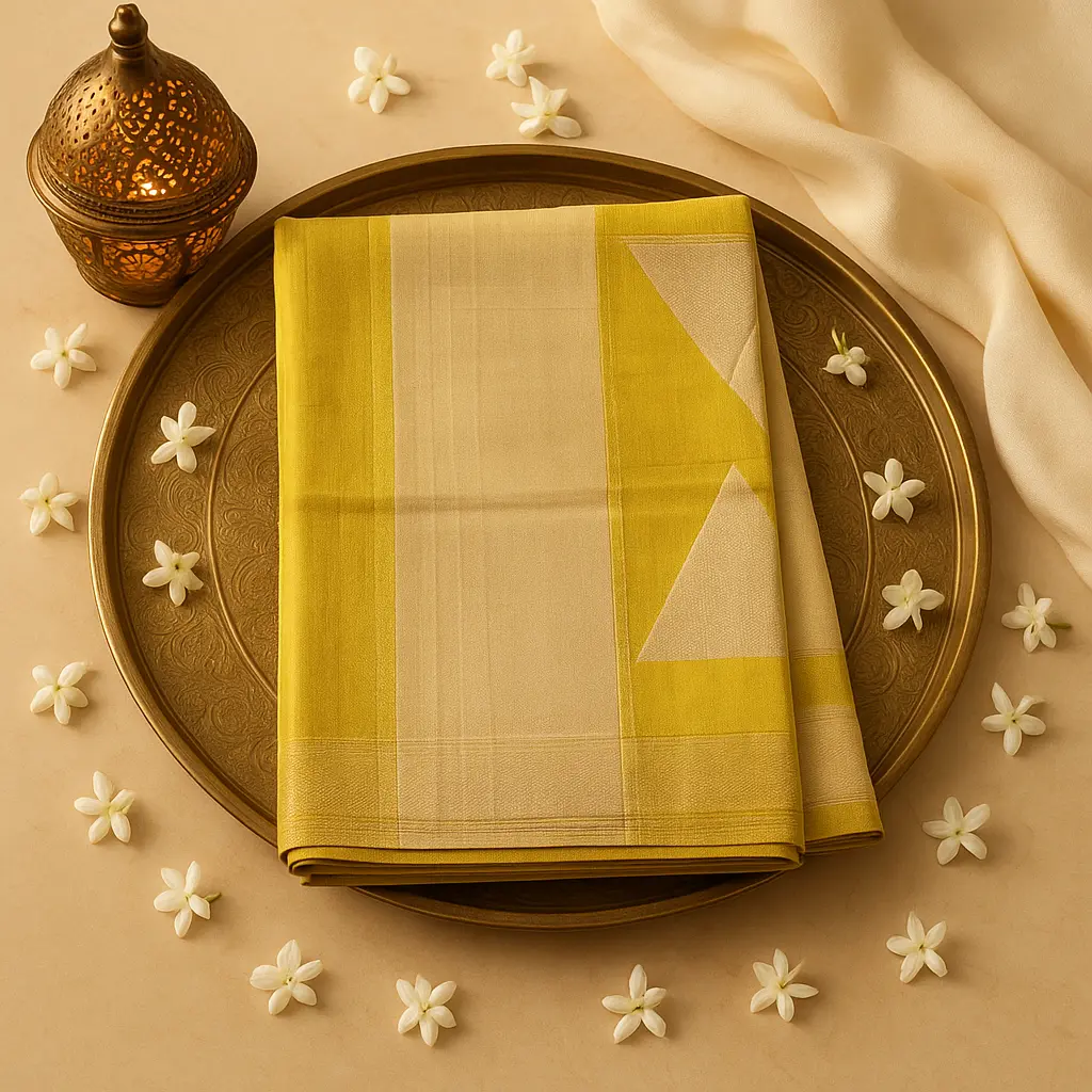 Elegant Olive Green Zari Woven Silk Saree