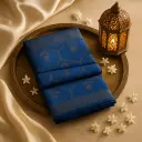Royal Blue Zari Woven Designer Saree