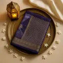 Royal Purple Zari Woven Designer Banarasi Saree 