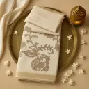Elegant Cream Kalamkari Print Saree with Gold Zari Border 