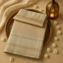 Exquisite Gold Zari Woven Silk Saree with Traditional Borders