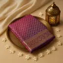 Purple Ombre Bandhani Saree with Intricate Zari Border
