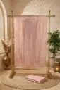 Blush Pink Shimmer Tissue Embroidered Unstitched Dress Material