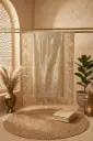 Champagne Gold Embroidered Tissue Silk Unstitched Suit Set