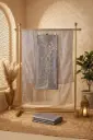 Dual-Tone Metallic Tissue Unstitched Designer Suit Material 