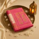 Elegant Pink and Cream Patola Silk Saree with Zari