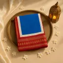 Elegant Royal Blue and Maroon Designer Silk Saree