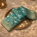 Elegant Teal Art Silk Saree