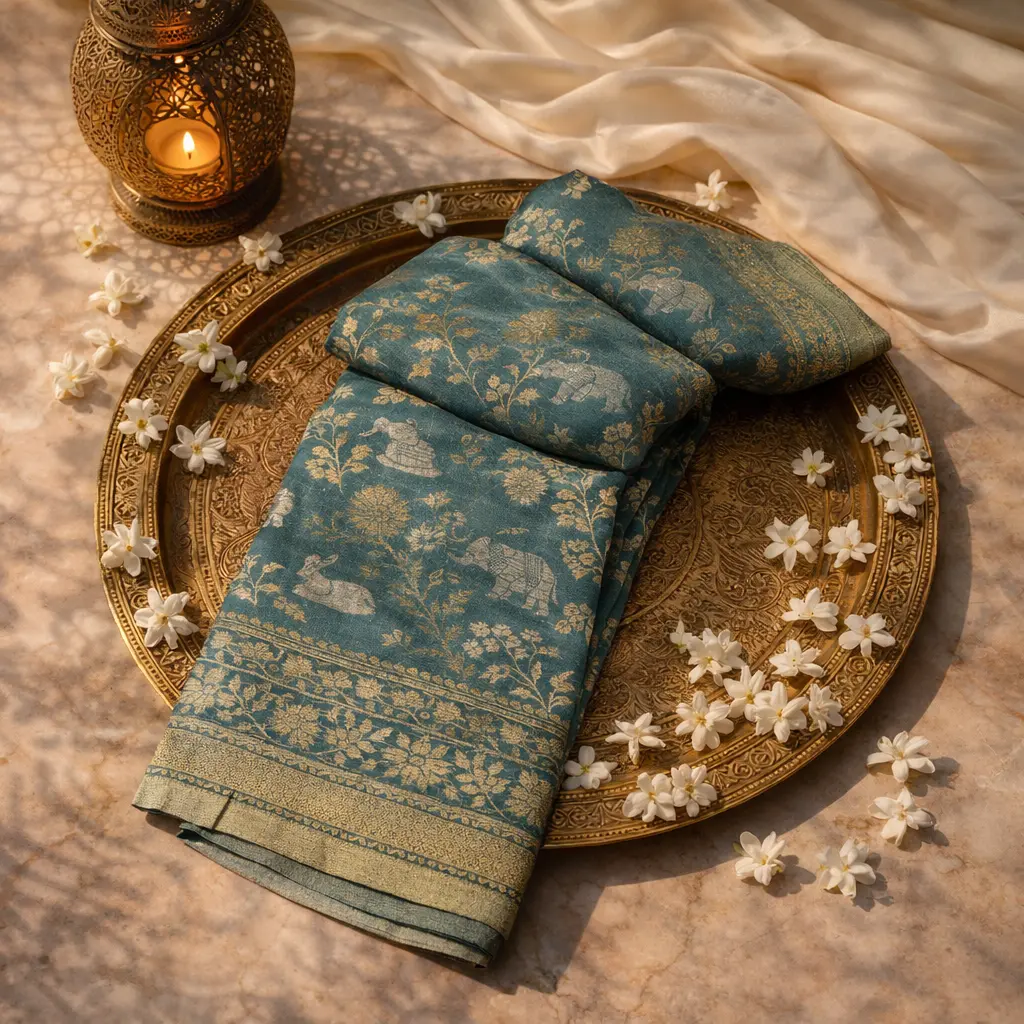 Elegant Art Silk Saree with Zari Border