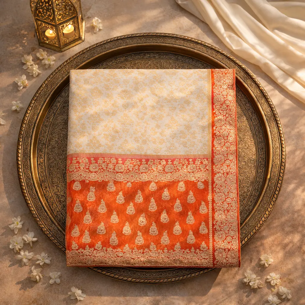 Luxury Handcrafted Indian Saree 