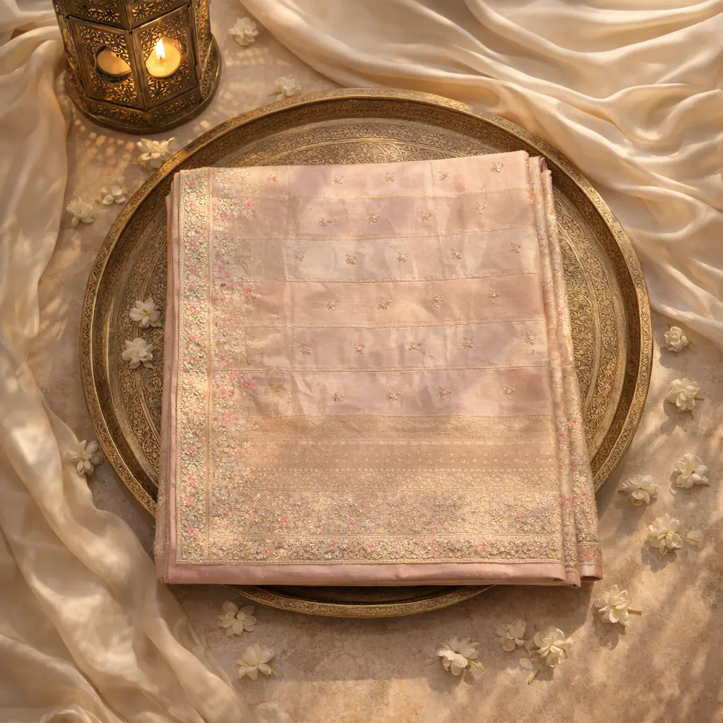 Elegant Handcrafted Luxury Saree