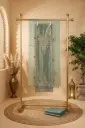 Sage Green Shimmer Silk Embroidered Unstitched Suit Material