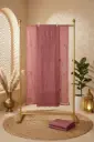 Mauve Pink Embroidered Chanderi Unstitched Dress Material Set