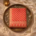 Luxurious Red Handcrafted Saree