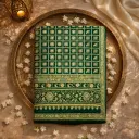Elegant Green Embroidered Bandhani Saree