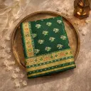 Elegant Green Silk Saree with Zari Embroidery